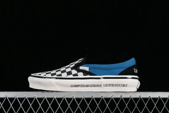 Vans Slip-On x Liberaiders Origami Checkerboard Low-Top Casual Sneakers - VN000V0SAPK