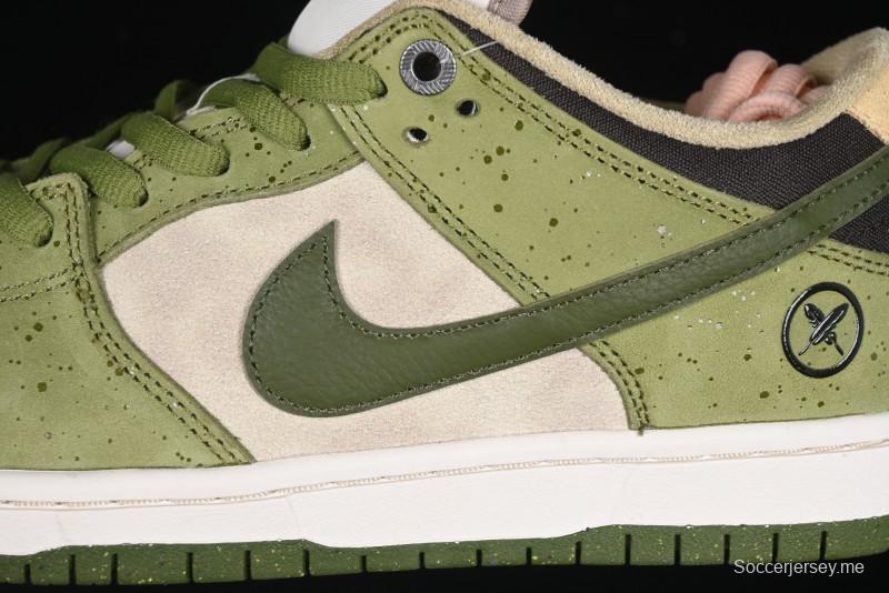 Nike Yuto Horigome x SB Dunk Low Pro 2.0 Casual Skate Shoes with Speckled Design - HF8022-300