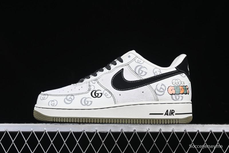 Nike Air Force 1 '07 Low Gucci Collaboration Classic Pattern Low-Top Casual Sneakers - CH6336-516