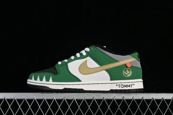Nike SB Dunk Low Power Rangers Ankylosaurus Colorway Low-Top Casual Skateboarding Shoes - ZZ1998-006