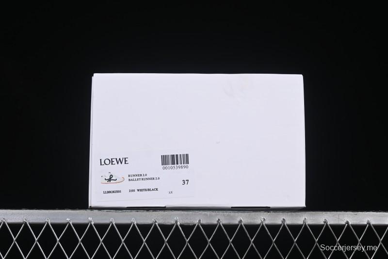 Loewe Ballet Runner 2.0 Sneakers Retro Style Low-Profile Casual Sports Shoes with Asymmetric Toe Design - Ballet Runner 2.0