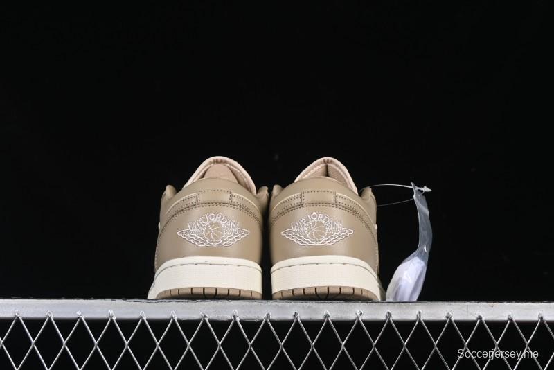 Nike Air Jordan 1 Low AJ1 Wheat Color Low-Top Casual Sneakers - DC0774-203