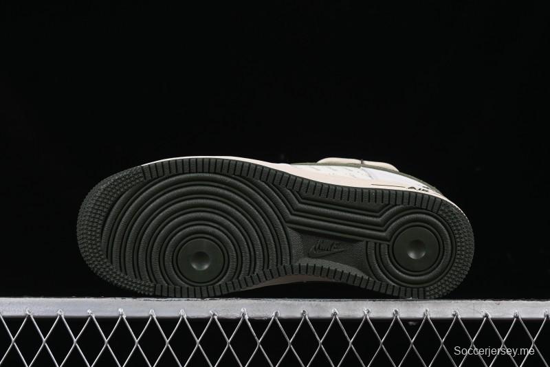 Nike Air Force 1 '07 Low Stussy Collaboration Camo Swoosh Drawstring Casual Sneakers - DM6688-014