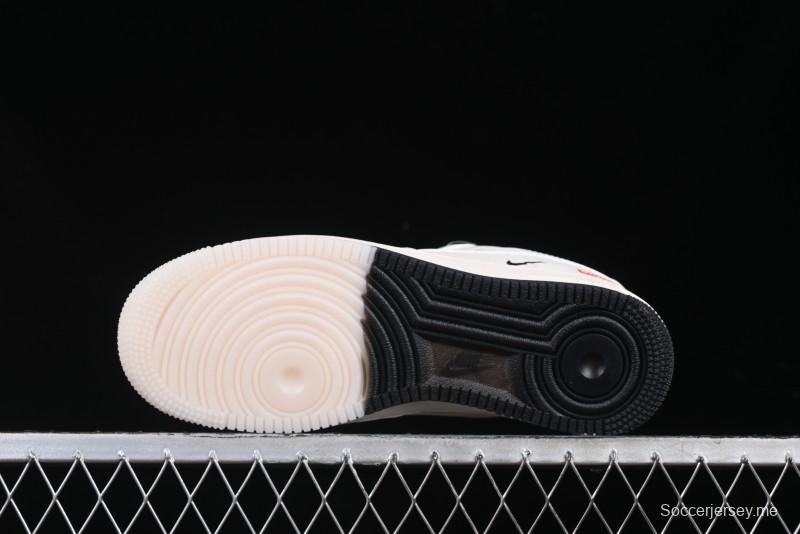 Nike Air Force 1 '07 Low Supreme Collaboration Casual Sneakers with Dual-Color Sole - XZ6188-017