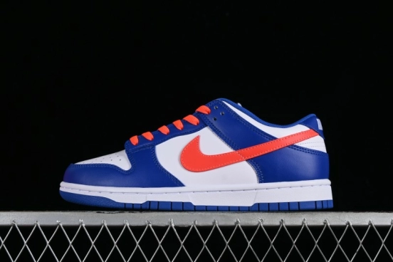 Nike Dunk Low SB Casual Skate Shoes in White Blue Red - CW1590-104