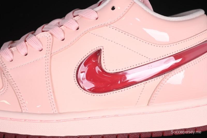 Nike Air Jordan 1 Low AJ1 Valentine's Day Jelly Pink Low-Top Lifestyle Basketball Shoes - HF3174-600