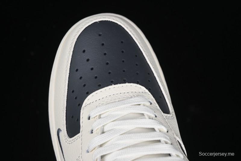 Nike Air Force 1 '07 Low Stussy Collaboration - Light Grey Triple Swoosh Low-Top Casual Sneakers - KK1988-037