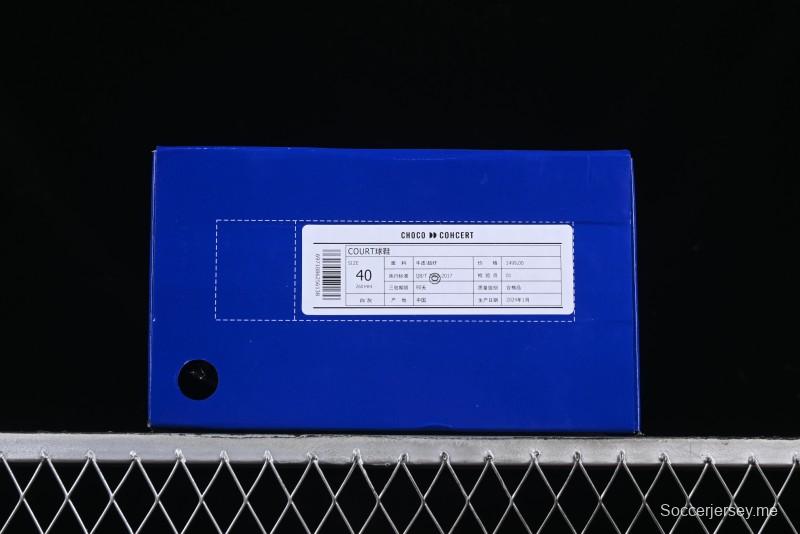 Choco Concert Leather Round Square Asymmetric Fashion Sneakers White Gray - AJE5