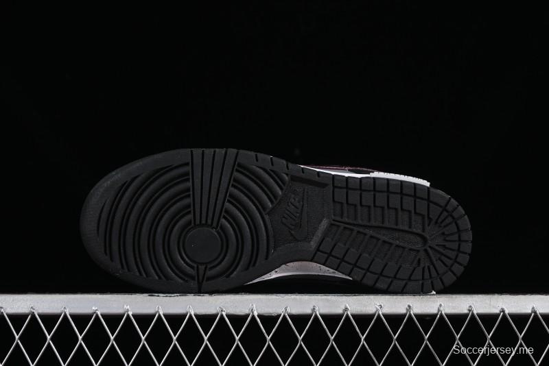 Nike Dunk Low Panda Prank Universe Exploration - Black Purple SB Strap Low Top Casual Skate Shoes - DV0831-002