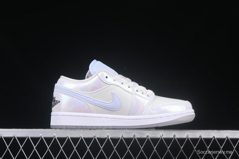 Nike Air Jordan 1 Low "Year of the Snake 2025" Retro Basketball Shoes with Pearl Iridescent Finish - HF4080-001