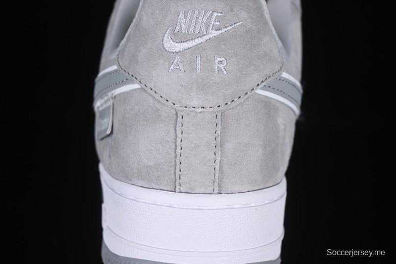 Nike Air Force 1 '07 Low Chrome Hearts Collaboration Silver Grey Low-Top Casual Sneakers - FZ0188-032