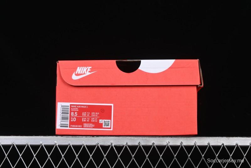 Nike Air Max 1 Retro Running Shoes with Half-Sole Air Cushion - FV6530-002