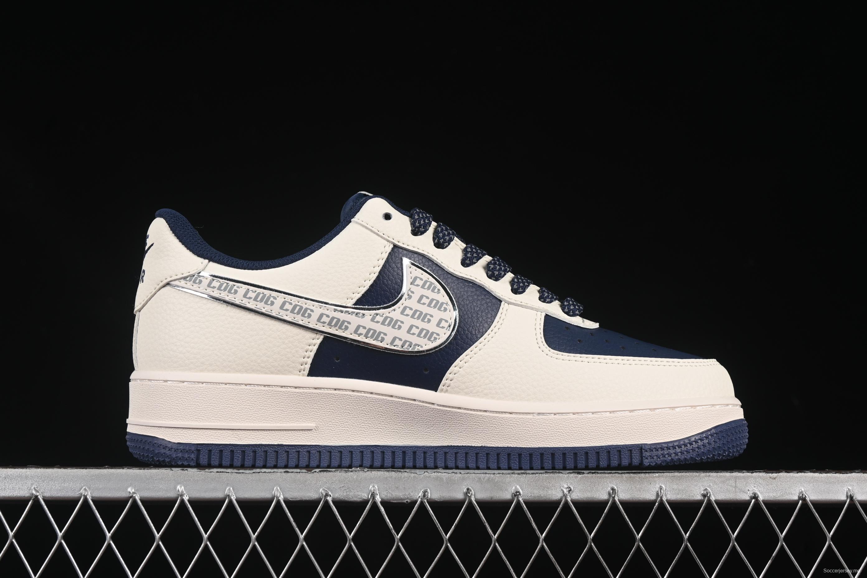 Nike Air Force 1'07 Low The North Face x Comme des Garçons Dark Blue Casual Sneakers - HH7518-075