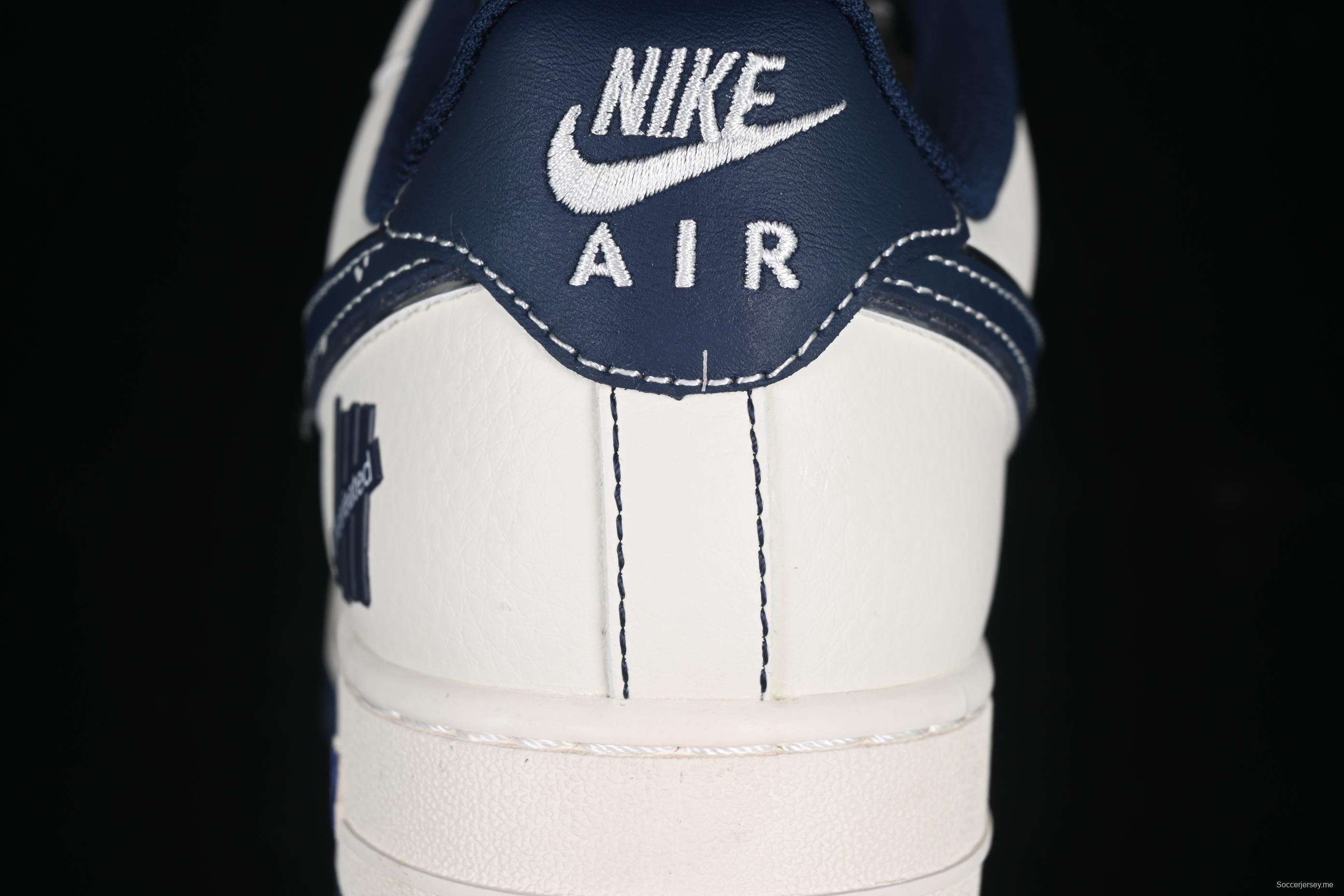Nike Air Force 1 '07 Low UN Collaboration Navy Splatter Swoosh Casual Sneakers - XS1958-522