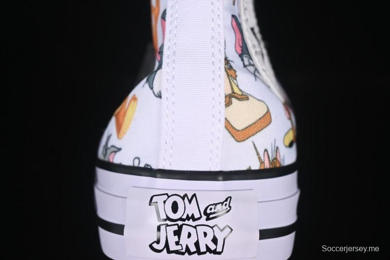 Converse All Star High Top Casual Sneakers with Tom and Jerry Theme - A15112C