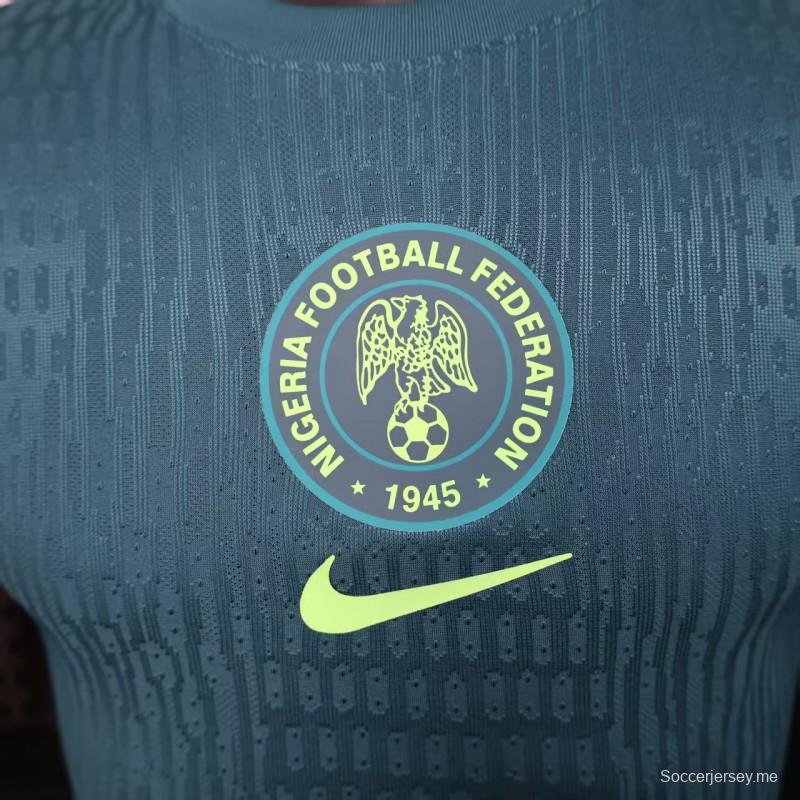 إصدار اللاعب 2025 قميص نيجيريا الأخضر 2025