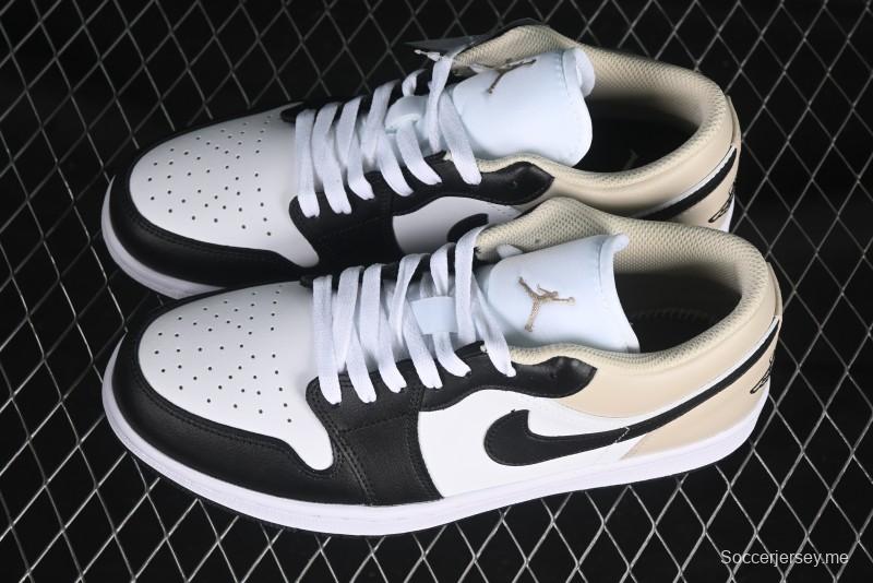 Nike Air Jordan 1 Low AJ1 Cream White Low-Top Casual Sneakers - 553558-153