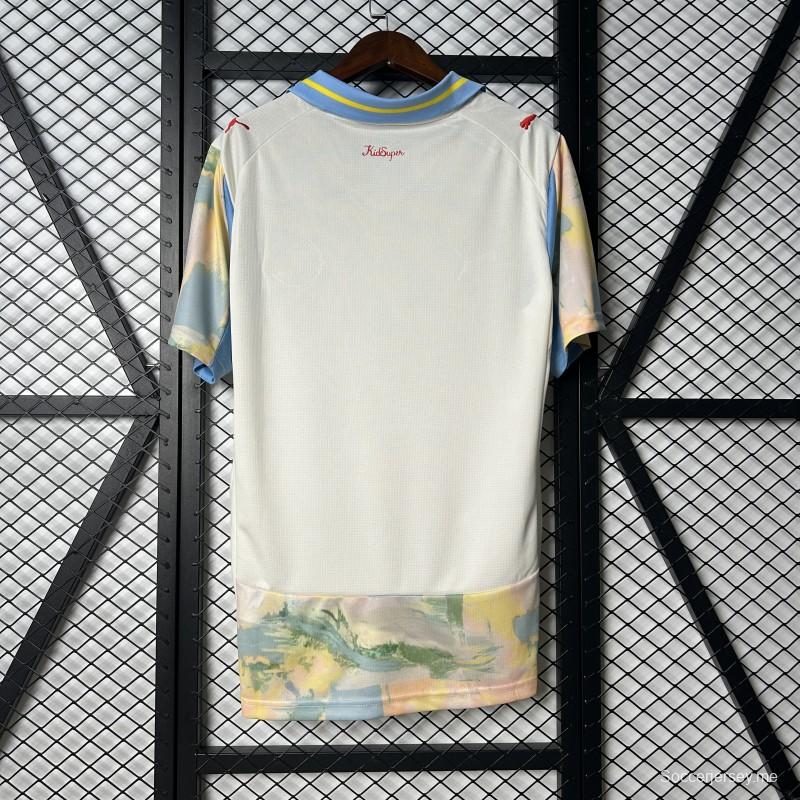 25/26 RB سالزبورغ قميص أبيض بنقشة زهور أبيض مع قميص بنقشة زهور