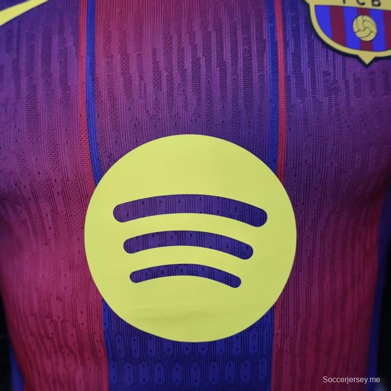 نسخة اللاعب 25/26 قميص برشلونة الأساسي 25/26