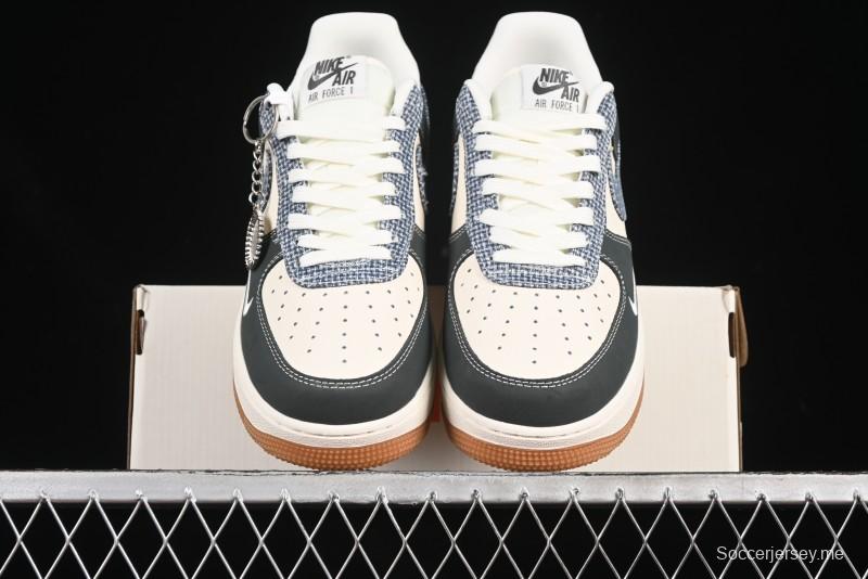 حذاء نايك اير فورس 1'07 المنخفض من نايك اير فورس 1'07 تعاون غوتشي بنقشة زهور ونعل مطاطي كاجوال - DF0188-058