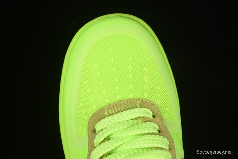 حذاء نايك اوف وايت × اير فورس 1 اير فورس 1 لو اوف وايت بالتعاون مع اوف وايت اوف اوف نايك حذاء رياضي أصفر شفاف - AO4606-700