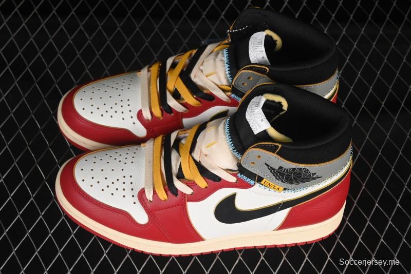 حذاء كرة السلة نايك يونيون × اير جوردان 1 ريترو هاي شادو شيكاغو - HV8563-600