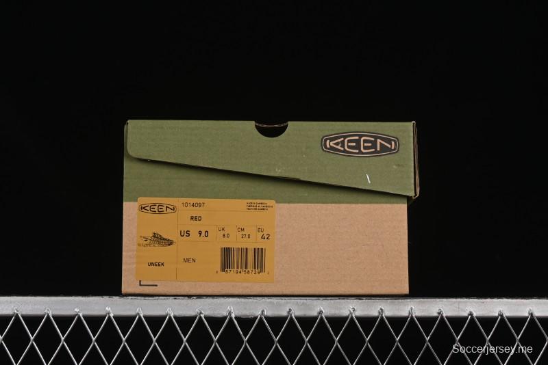 صندل رياضي مسطح منسوج بحزام مطاطي منسوج بحزام مطاطي في الهواء الطلق - 1014097 أحمر