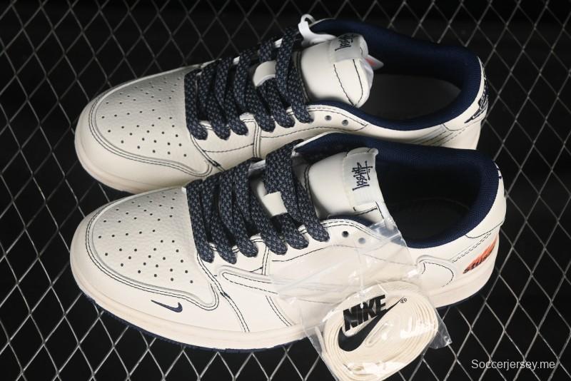 حذاء نايك اير جوردان 1 اير جوردان 1 لو OG SP ترافيس سكوت x فراجمينت ديزاين سنيكرز - ZH2598-230