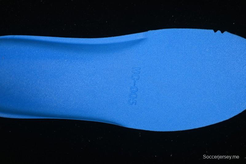 GG-CC حذاء أبي مجوف بأربطة من نفس الطراز مع زيادة ارتفاع مخفي 5 سم - G25X269 أبيض أزرق