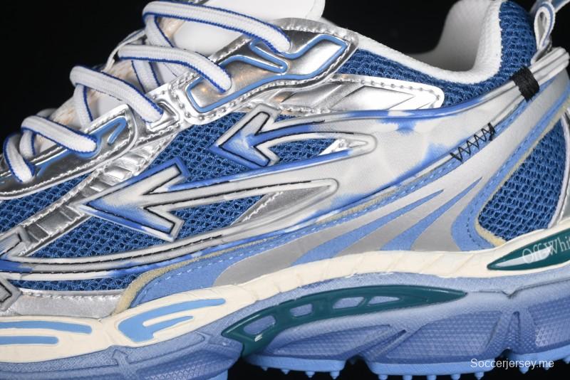 حذاء كاجوال كاجوال كاجوال أزرق اللون أزرق بربطة عنق مصبوغ من أوف وايت بي رايت - X.E5