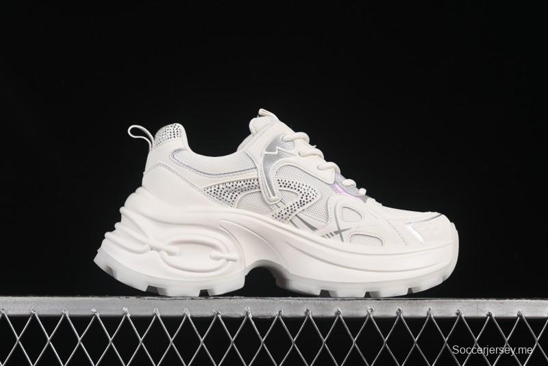 GG-CC 25ss حذاء رياضي مكتنزة جديد بمنصة مكتنزة بزيادة ارتفاع 7 سم - 668-2