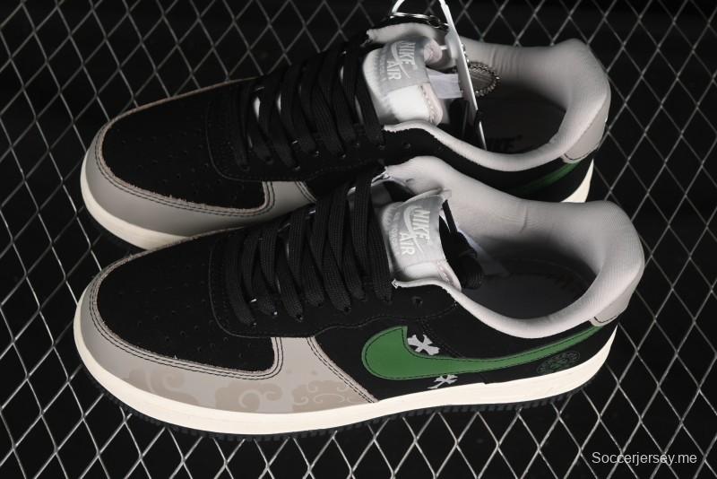 حذاء نايك اير فورس 1'07 منخفض من نايك اير فورس 1'07 كروم هارتس تعاون قلوب أسود أخضر سووش سنيكرز كاجوال - KK1988-074