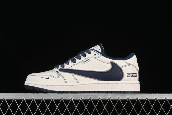 حذاء نايك ترافيس سكوت x Fragment Design x Air Jordan 1 Low OG SP SP الرياضي الكاجوال - DH0223-355