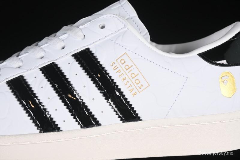 أديداس بابي سوبرستار بابي JR2701 حذاء رياضي كاجوال بمقدمة صدفة - JR2701