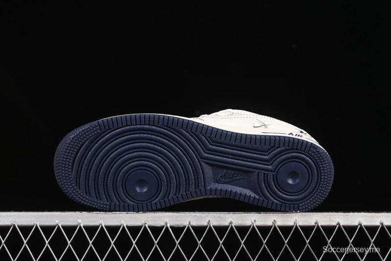 حذاء نايك اير فورس 1 '07 المنخفض من نايك اير فورس 1 '07 LV Collaboration Black Swoosh Logo Swoosh Logo Sneakers Casual - XX3168-160