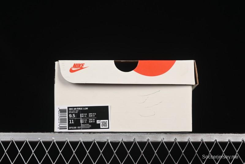 حذاء نايك اير فورس 1 '07 منخفض من نايك اير فورس 1 '07 من نايك جيفنشي بنمط تعاون جيفنشي حذاء رياضي كاجوال رمادي بيج - DF0188-057