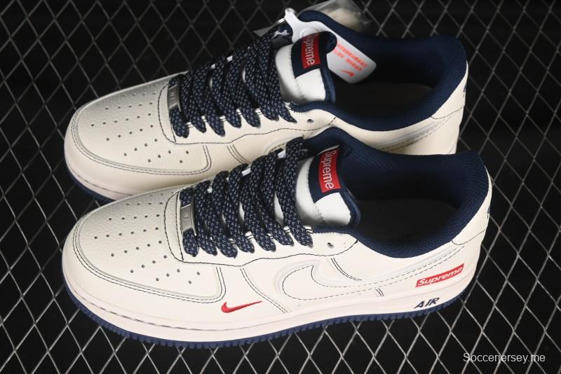 حذاء نايك اير فورس 1 '07 منخفض سوبريم سوبريم سنيكرز مع وسادة هوائية كاملة الطول - HH7518-074