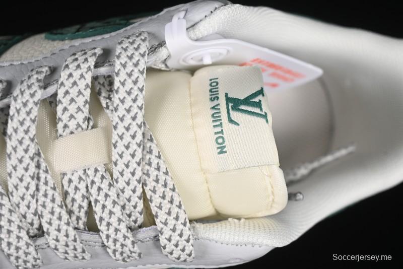 حذاء نايك اير فورس 1 '07 منخفض من نايك اير فورس 1 '07 LV Collaboration Green Stone Grain Gum Sole Sneakers Casual Sole - ZH2598-306