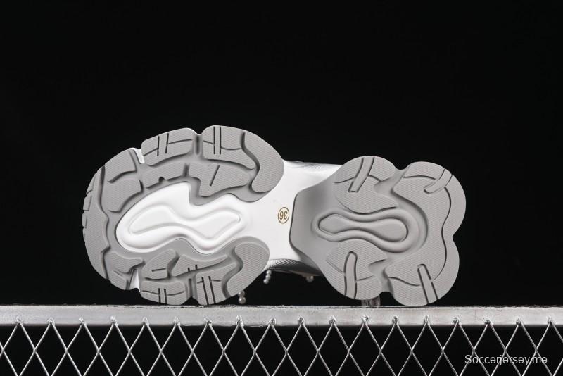 حذاء رياضي مكتنزة بأربطة مجوفة مفرغة بتصميم نجمة GG-CC مع زيادة ارتفاع 5 سم - G25X269