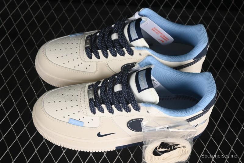 حذاء نايك اير فورس 1 '07 سوبريم سوبريم سوبريم سنيكرز سنيكرز كاجوال بلون أزرق - XS1958-565