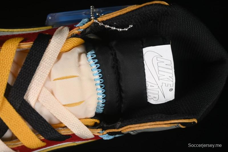 حذاء كرة السلة نايك يونيون × اير جوردان 1 ريترو هاي شادو شيكاغو - HV8563-600