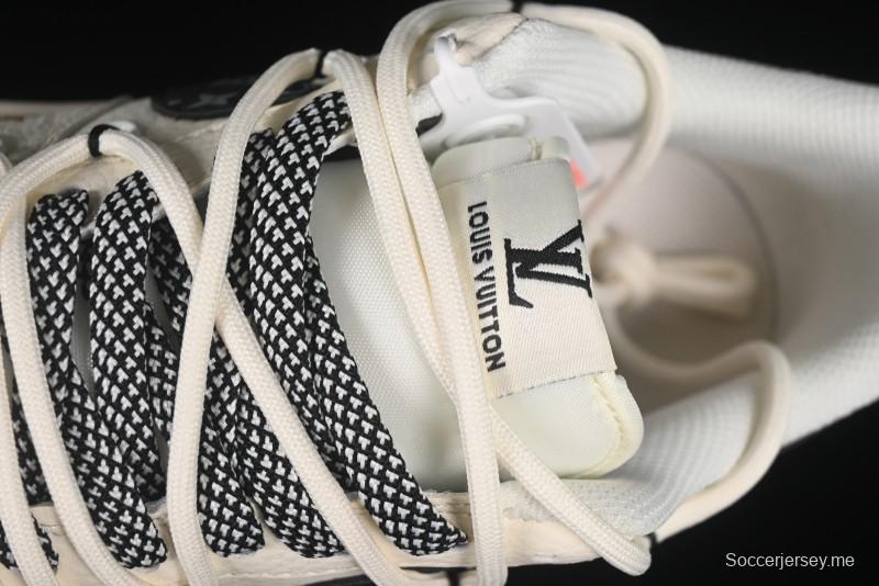 حذاء نايك اير فورس 1 '07 منخفض LV Collaboration Blue Swoosh Drawstring Sneakers Casual - DM686868-061