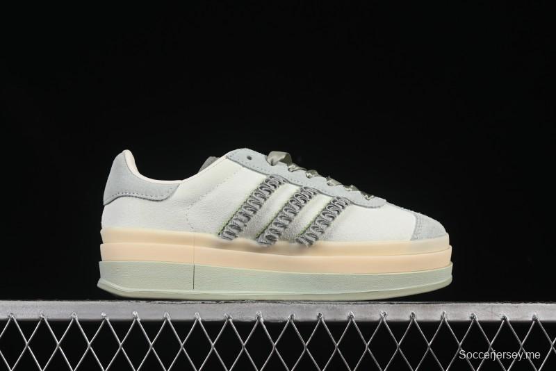 أديداس أوريجينالز جازيل بولد JR8373 حذاء رياضي منخفض الساق من أديداس أوريجينالز بنعل سميك لمقاومة الانزلاق والمتانة - JR8373