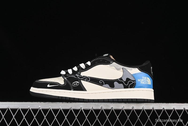 حذاء نايك ترافيس سكوت x Fragment Design x Air Jordan 1 Low OG SP SP AJ1 Collaboration Sneakers - XS2024-052