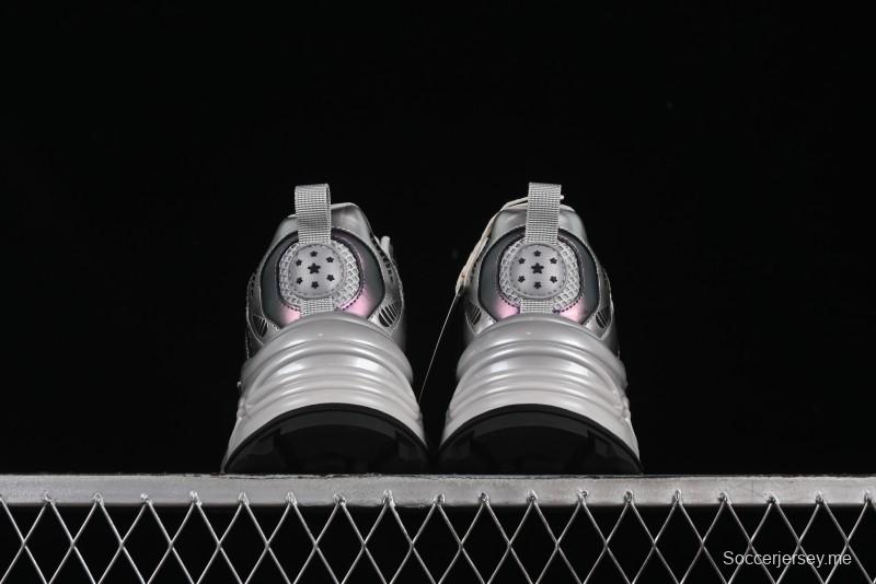 حذاء الجري الرياضي الكاجوال GG-CC بنعل هلالي ثلاثي الطبقات مع نعل رياضي ثلاثي الطبقات وارتفاع 5 سم - 668-1