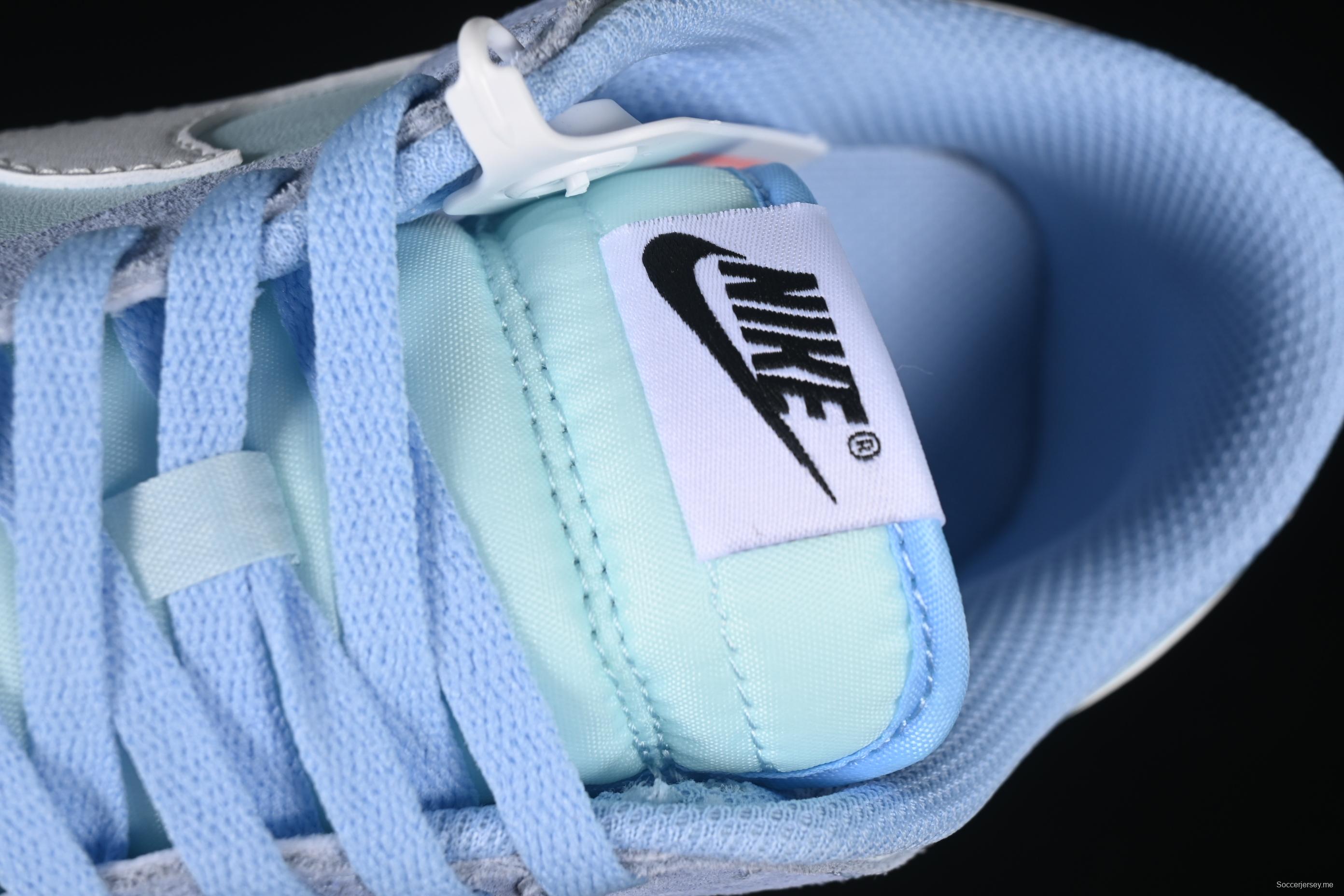 حذاء رياضي كاجوال ريترو ريترو منخفض من نايك من الجلد والجلد المدبوغ مع نعل من حليب جوز الهند المعتق - IB6399-400