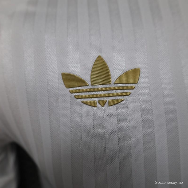 نسخة اللاعب 25/26 قميص أولمبيك ليون 25/26 الذكرى 75 للذكرى السنوية البيضاء