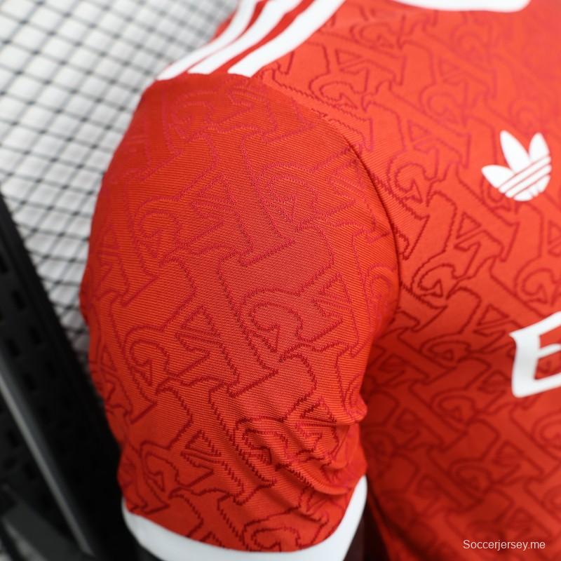 إصدار اللاعب 25/26 قميص أرسنال الأحمر الخاص قبل المباراة 25/26