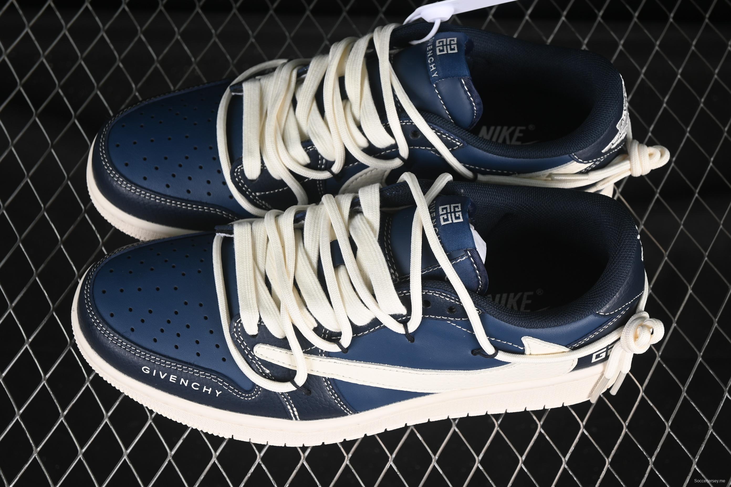 Nike Travis Scott x Fragment Design x Air Jordan 1 Low OG SP AJ1 Collaboration Sneakers - LD2025-021