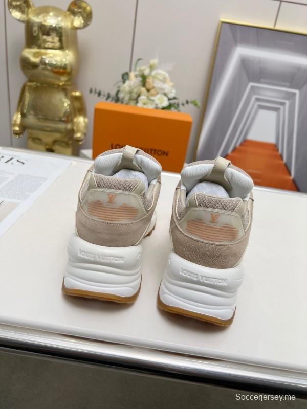 2025 Unisex Louis Vuitton Pink White Black Blue Apricot Leather Tech Fabric Sneakers Monogram Flower LY00340